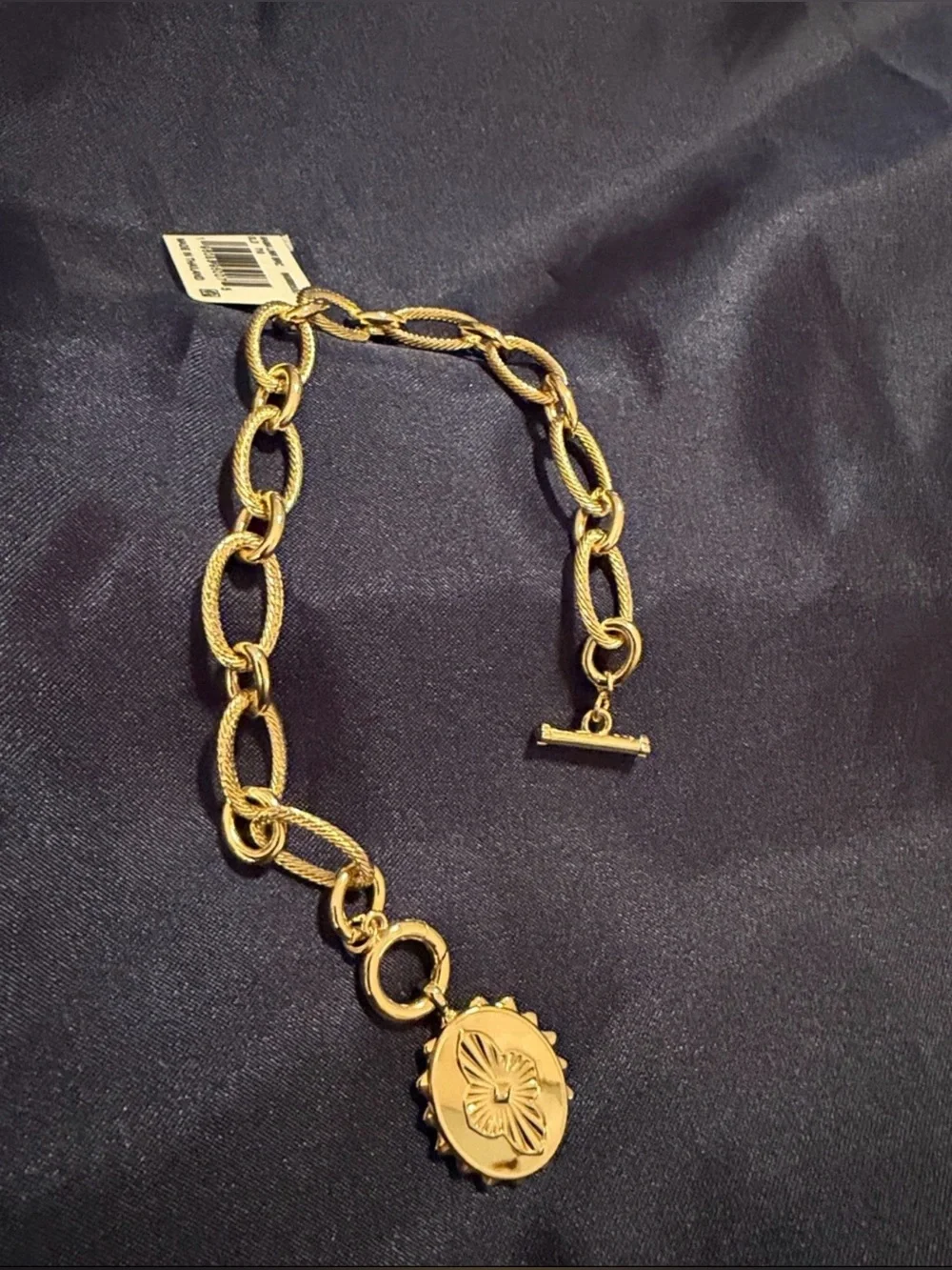 NWT Kendra Scott “Mama” Gold Link and Chain Bracelet 7” - Picture 4 of 4